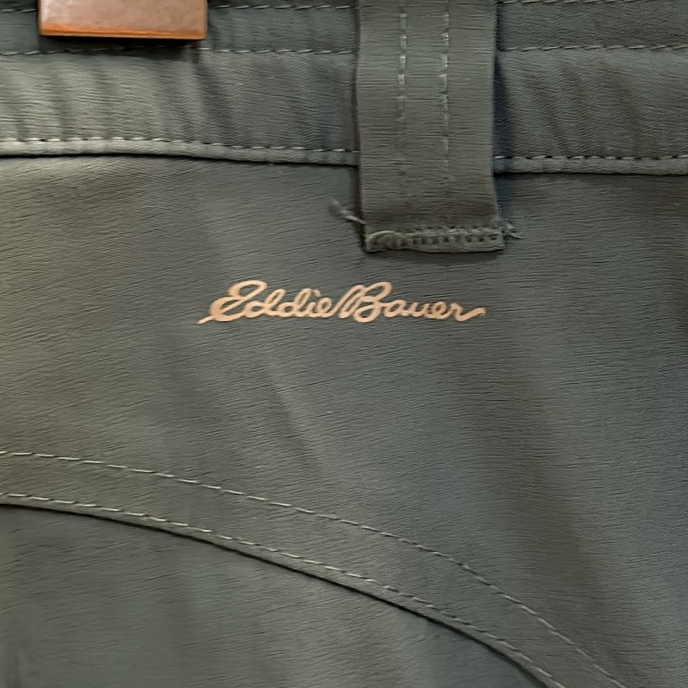 Eddie Bauer Women’s Medium Rainer Outdoor Hiking Shorts - Size 16 TEAL - Picture 4 of 4